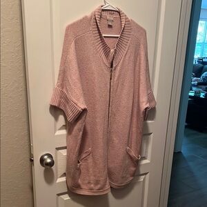 Chico's Pink Knit Sweater Vest